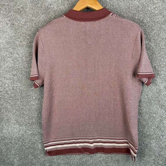 Marine Layer Ethan Sweater Button Down Withered Stripe Knit Polo Men's Large NEW - Picture 8 of 8